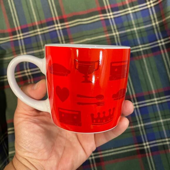 Starbucks Valentines THINGS I LOVE Small Coffee Tea Mug  7.8 oz Red, White Heart - Picture 6 of 6